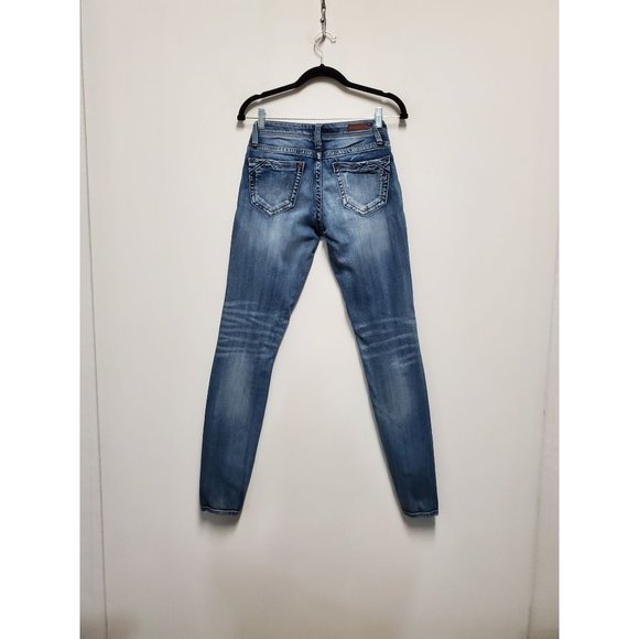 Buckle Black Skinny Jeans Fit 53 Size 24x 32 Distressed Rips - Picture 5 of 6